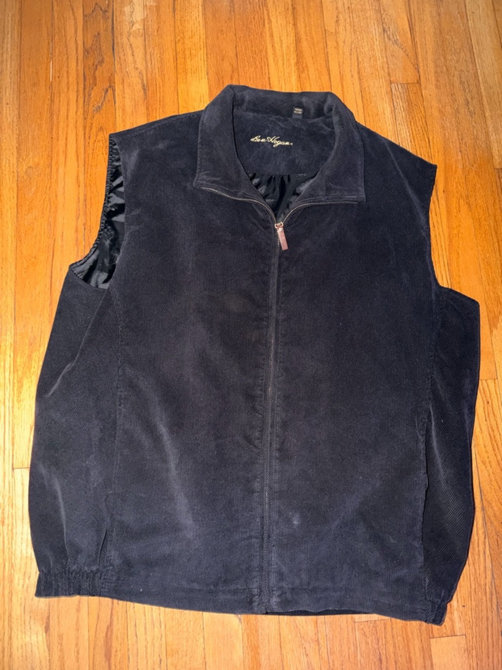 Black Ben Hogan Corduroy golf full zip Vest Size X Large MPCC